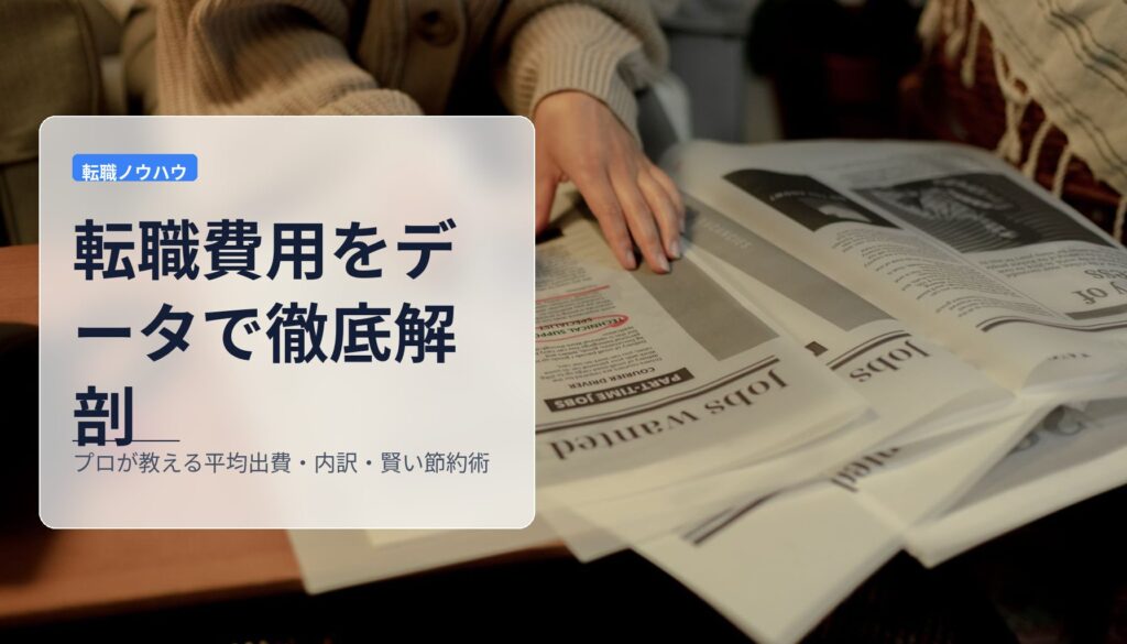 転職費用をデータで徹底解剖｜プロが教える平均出費・内訳・賢い節約術